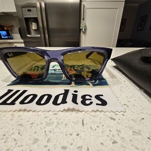 Ray-Ban Blue Sunglasses with Yellow Lenses